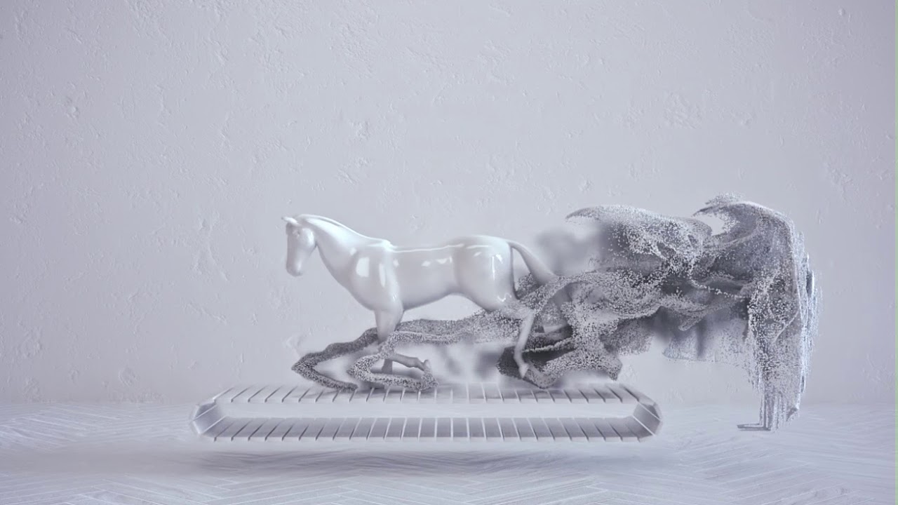 X-particles 4 horse gallop animation