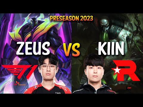 T1 Zeus vs KT Kiin - K'SANTE vs URGOT Top - KR Ranked