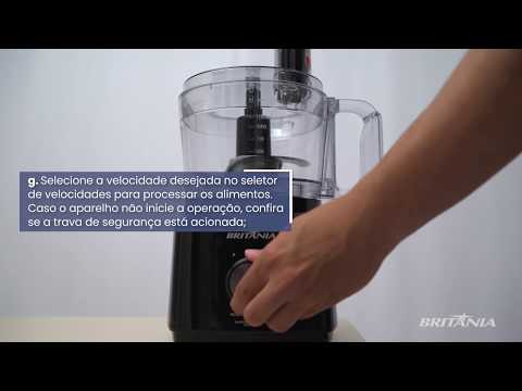 Video thumbnail of Multiprocessador Britânia 5 em 1 All In One BMP900 1000W Preto