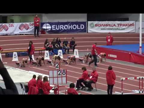 60mH, Final, Women, Balkan Indoor Championship U20, Sofia 2018