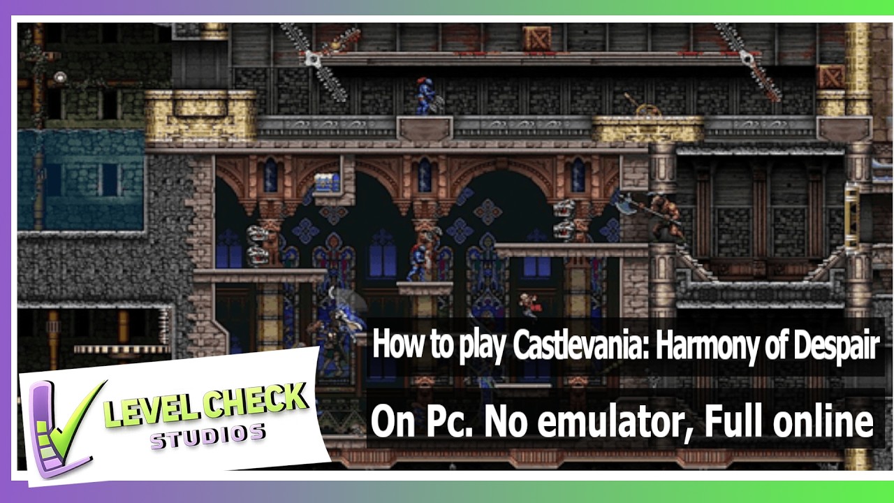 How to play Castlevania: Harmony of Despair on pc (No emulator)