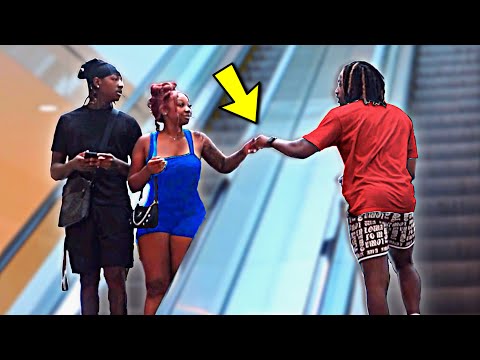 THE BEST ESCALATOR PRANKS 2024!! *COUPLES REACTIONS*
