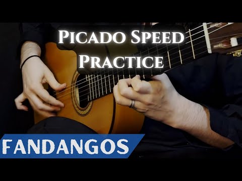 PICADO SPEED Practice on Paco de Lucía's Fandangos (With Sponge)