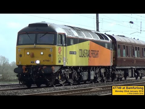 47749 at Bamfurlong - 22nd January 2018