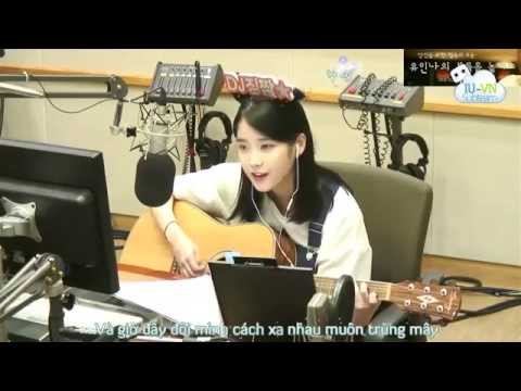 Vietsub+Kara The moon song   IU Live, 140725 유인나의 볼륨을 높여요 스폐셜 DJ 아이유