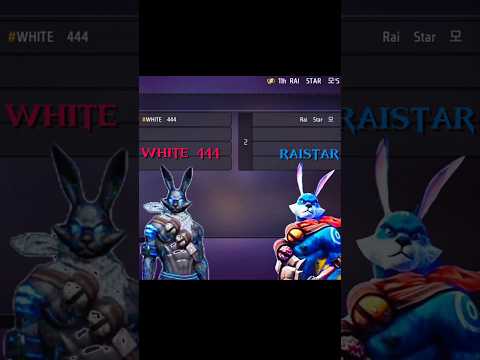 WHITE  444 VS RAISTAR🥵💯 #freefire #viralshort #raistar #white444