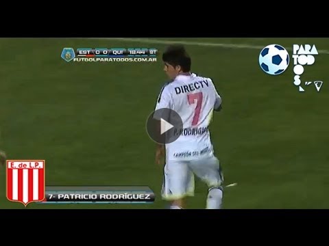 Gol de Rodríguez. Estudiantes 1 - Quilmes 0. Fecha 13. Torneo Inicial 2013. Fútbol Para Todos