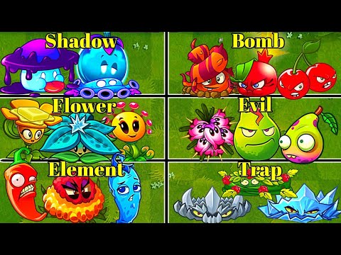 Random 6 Best Plants Battles - Which Team Will Win? - PvZ2 Team Plants vs Team Plants