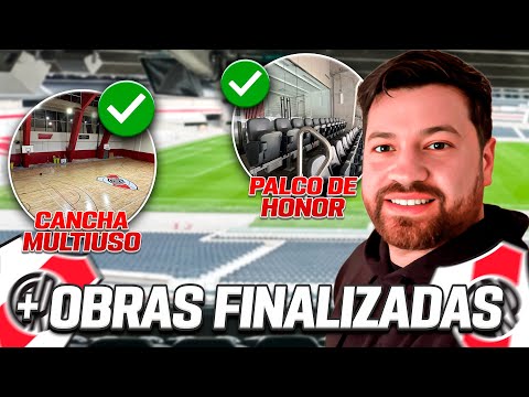 Tour Works: Presidential Box, Multipurpose Court, Hall of Honor and details of the high Sívori River