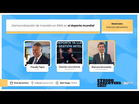 Democratización de inversión en RWA en el deporte mundial - ETHCon Argentina 2025 preview