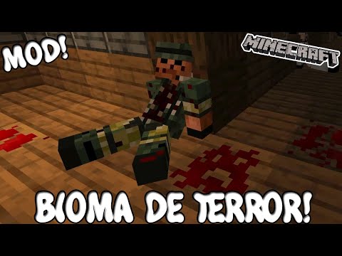 THE BIOME OF TERROR!  Minecraft 1.19.2 MOD HORROR ELEMENTS!