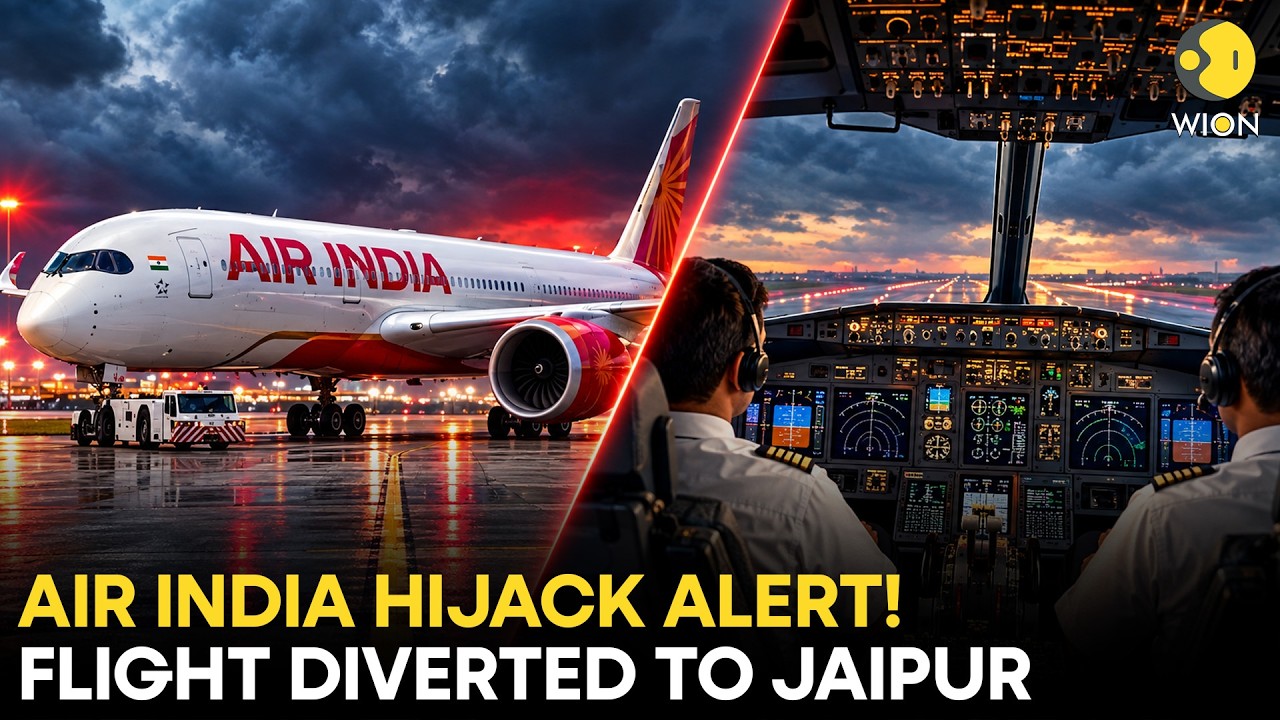 Air India Hijack Alert LIVE: Why The Air India Frankfurt-Delhi Flight Was Diverted To Jaipur?  |WION