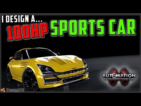 I Built a Very Light Sports Car.. With 100HP... Automation - BeamNG