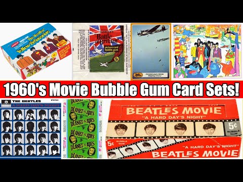 1960's - Movie - Bubble Gum Card Sets - The Beatles - Planet of the Apes - Chitty Chitty + More!
