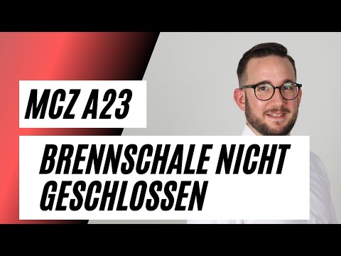 MCZ A23 - Brennschale nicht geschlossen