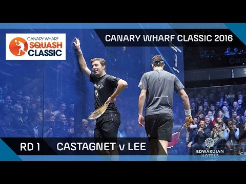 Squash: Castagnet v Lee - Canary Wharf Classic 2016 -  Rd 1 Highlights