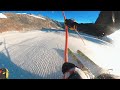 Slalom ski course training, 360 camera view with Leona