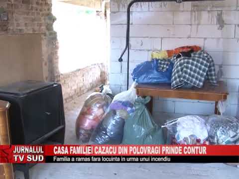 Casa familiei Cazacu din Polovragi prinde contur