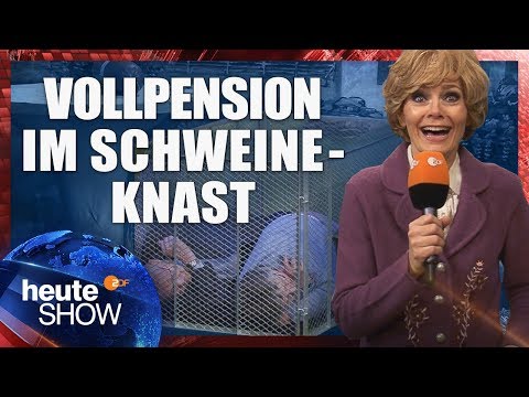 Massentierhaltung: Ferien auf dem Riesenbauernhof (Martina Hill) | heute-show vom 26.01.2018