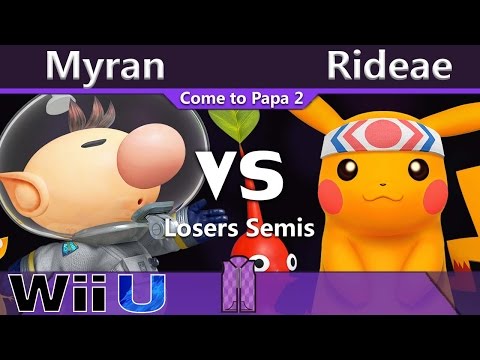 Myran (Olimar) vs. Shoq|Rideae (Pikachu) - Wii U Losers Semis - CTP2