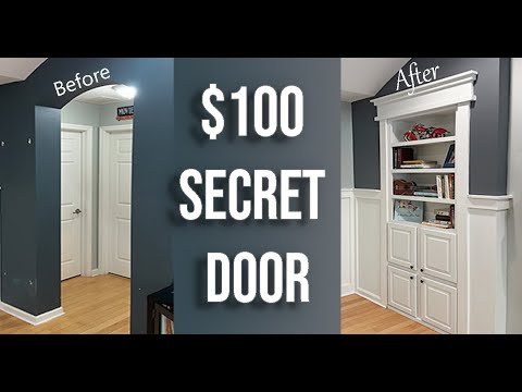 DIY Hidden Bookcase Door - Murphy door build
