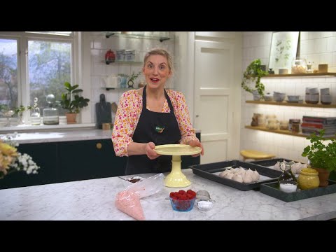 Kökets baktips: Chokladpavlova med enkel hallonmousse - Köket