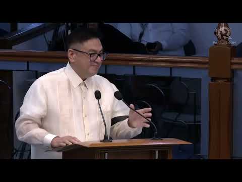 Ruffy Biazon delivers eulogy for his father, the late Rodolfo 'Pong' Biazon