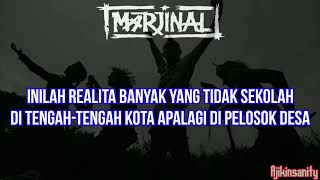 Download lagu MARJINAL- Aku Mau Sekolah Gratis Lirik mp3