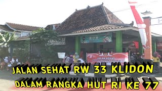 JALAN SEHAT WARGA RW 33 DUSUN KLIDON DALAM RANGKA HUT RI KE 77, full doorprize || #625
