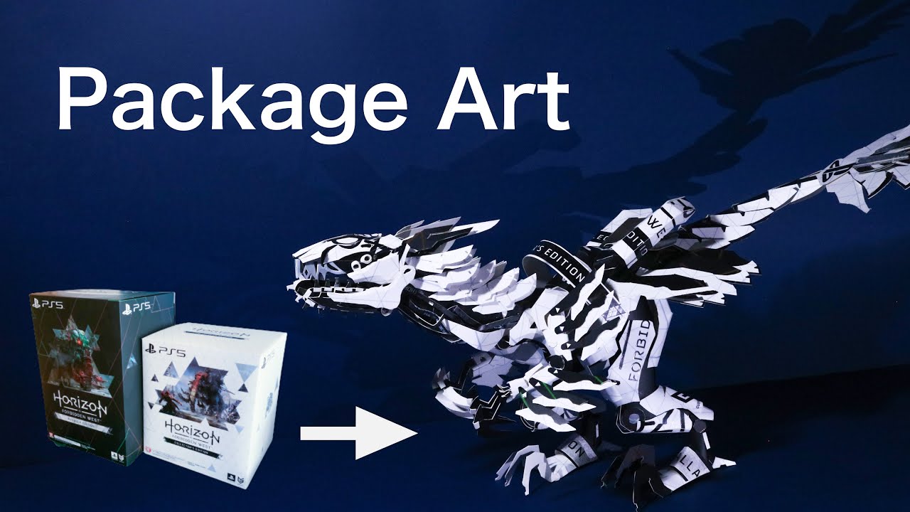 Horizon Forbidden West の空箱で工作しました！