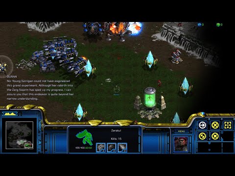 StarCraft: Remastered 4K 60FPS Brood War Campaign Secret Bonus Mission - Dark Origin