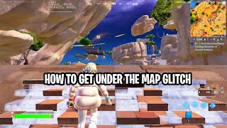 How to Get Under The Map Glitch in Fortnite Chapter 5 Season 2 - Getting underground the map Method