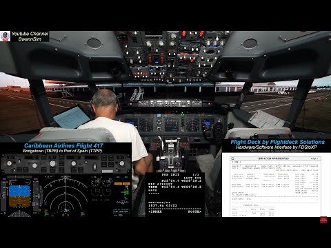 interCaribbean Airways Flight  | X-Plane 12 | Zibo Mod | Flightdeck Solutions | Home cockpit | B737