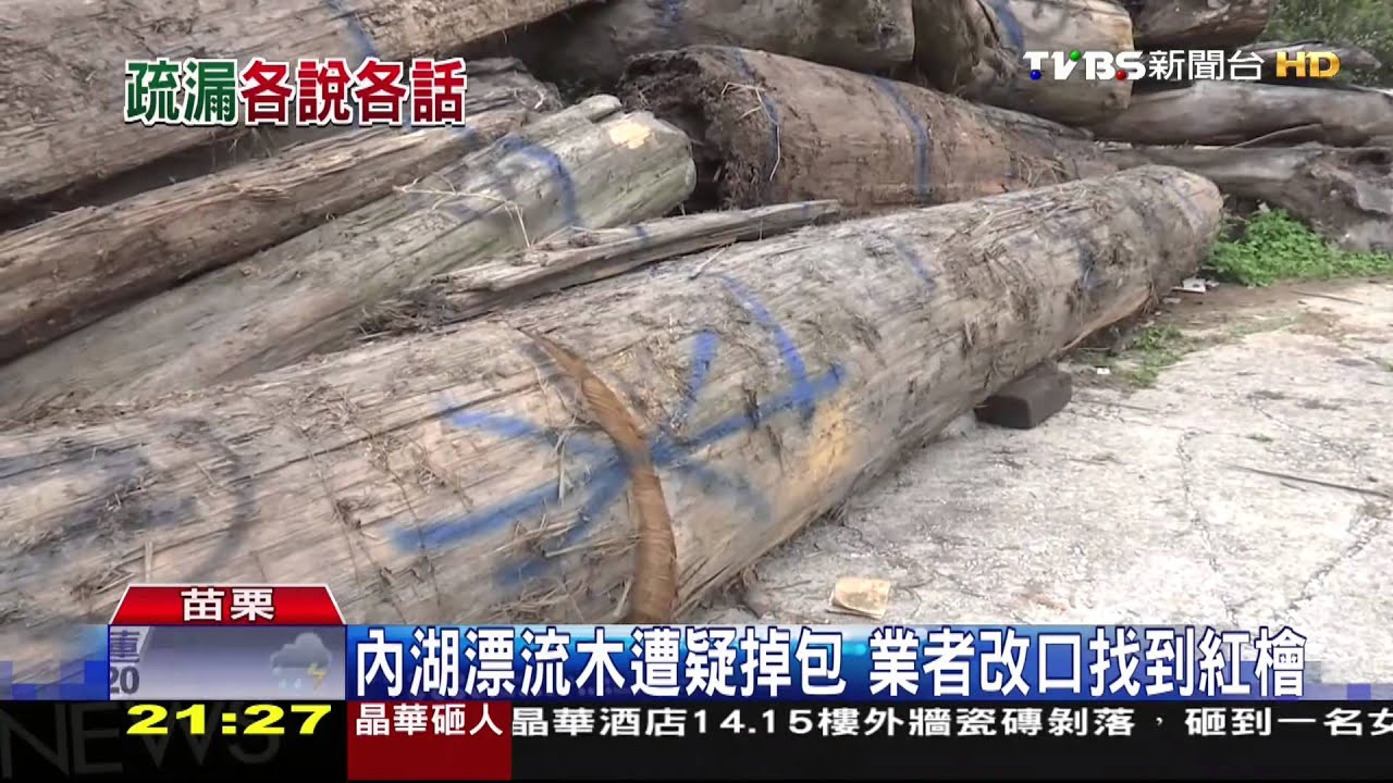 ​內湖漂流木遭疑掉包　業者改口找到紅檜