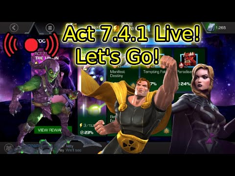 🔴 Live! Act 7.4.1 100% Exploration! Let's Try And Do It Itemless! | Marvel Contest Of Champions