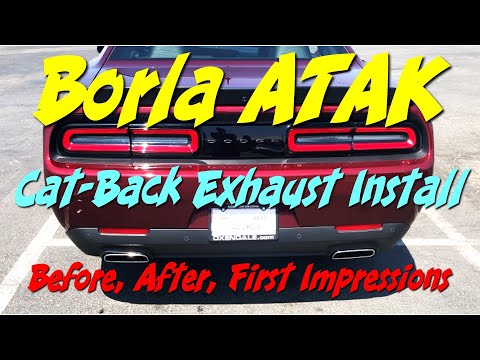 Borla ATAK Cat-Back Exhaust Install - 2021 Dodge Challenger V6 | Before, After, First Impressions