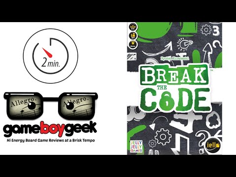 Break the Code (2-min Allegro) Review with the Game Boy Geek