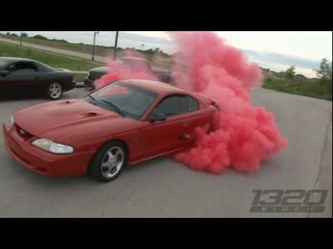 Red Tire Burnout!