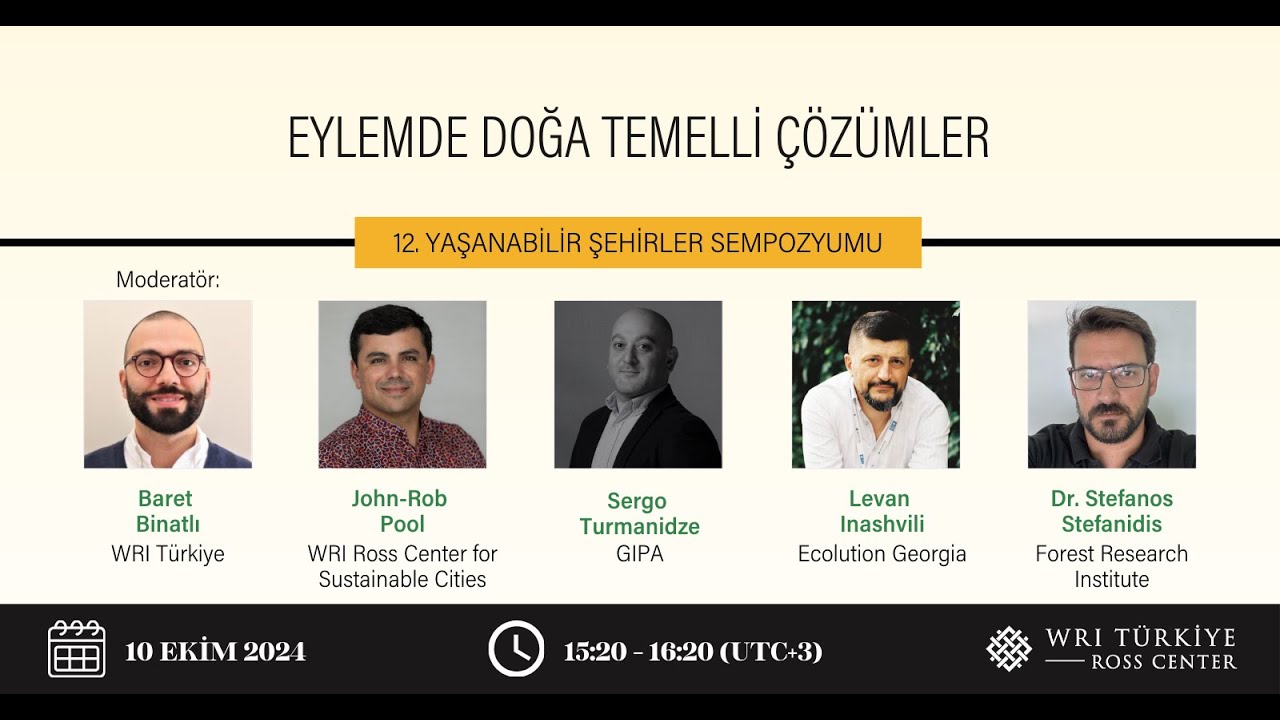12. Yaşanabilir Şehirler Sempozyumu - Eylemde Doğa Temelli Çözümler