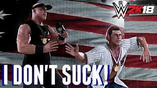 WWE 2K18 Kurt Angle Raps &quot;I Don&#39;t Suck!&quot;