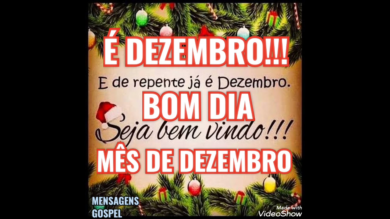 FELIZ MÊS DE DEZEMBRO BOM DIA PRA VOCÊ - LINDA MENSAGEM PARA COMPARTILHAR COM AMIGOS NO WHATSAPP...