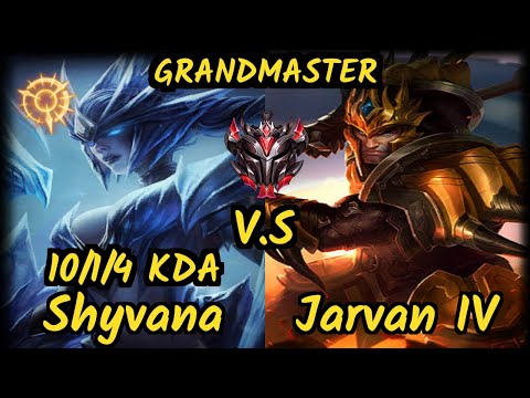 ESG Agurin (SHYVANA) vs JARVAN IV - 10/1/4 KDA JUNGLE GAMEPLAY - EUW Ranked GRANDMASTER