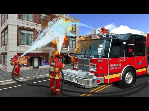 NY City FireFighter 2019 - Fire Truck Driver Rescues 3D - Android Gameplay#2