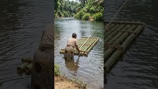 I Built a Raft from Bamboo and Caught My Biggest Fish Ever