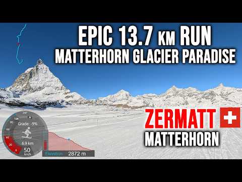 [4K] Skiing Zermatt, Epic 13.7 km - Matterhorn Glacier Paradise To Bottom, Switzerland, GoPro HERO13