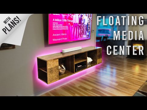 How To Build A Floating Entertainment Center!