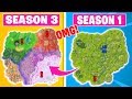 Evolution Of The Entire Fortnite Island Season 1 Chapter 2 Season 3