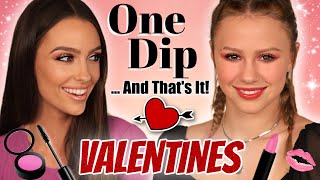 One Dip ONLY Valentine's Makeup Challenge! Daya Daily
