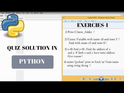 8 Python Tutorial For Beginners Quiz_1 Solution Python Exercise Solution