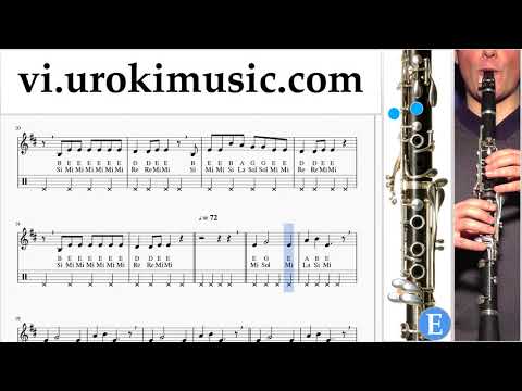 Tự Học Kèn Clarinet Nicky Jam ft. Will Smith - Live It Up Nốt Nhạc Bài Hát um-ih687